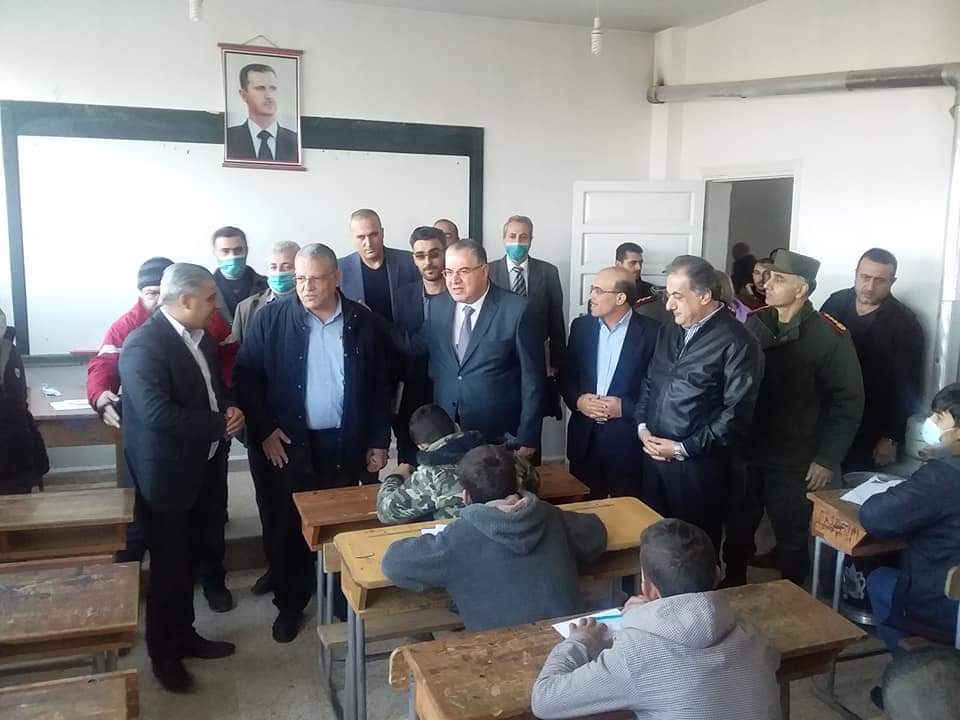 وزيرا الزراعة والتربية في جولة واسعة للاطلاع على الواقع التربوي والزراعي في ريف  محافظتي حلب والرقة