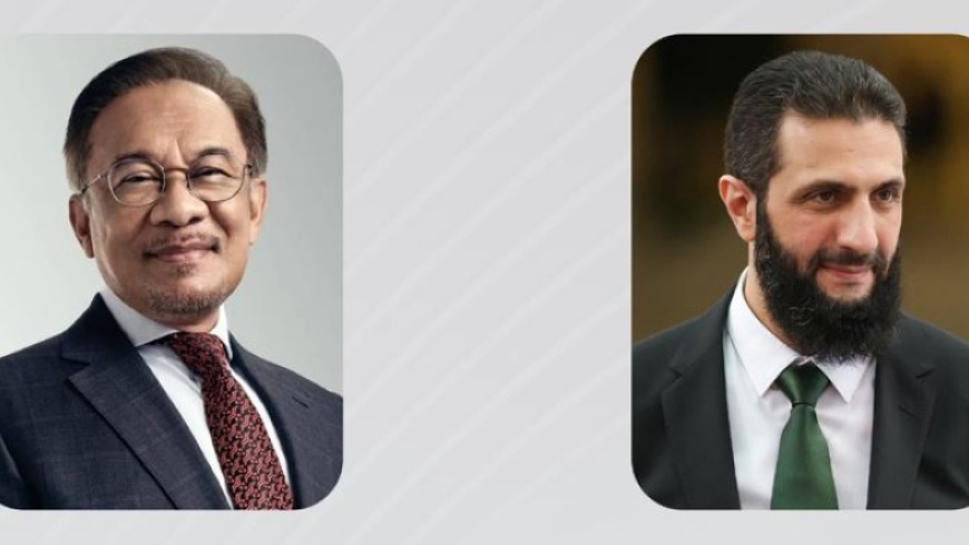 رئيس وزراء ماليزيا يهنئ الرئيس الشرع ويدعوه لزيارة كوالالمبور