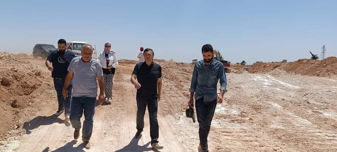 رئيس مجلس مدينة حلب الدكتور المهندس معد المدلجي يتفقد أعمال مشروع تنفيذ البنى التحتية لمنطقة ضاحية النصر السكنية 