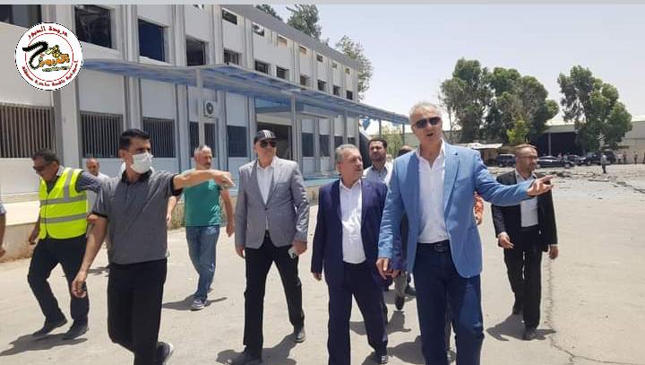 العمل على إعادة تأهيل الأجزاء المتضررة من المطار جراء العدوان الإسرائيلي الأخير 