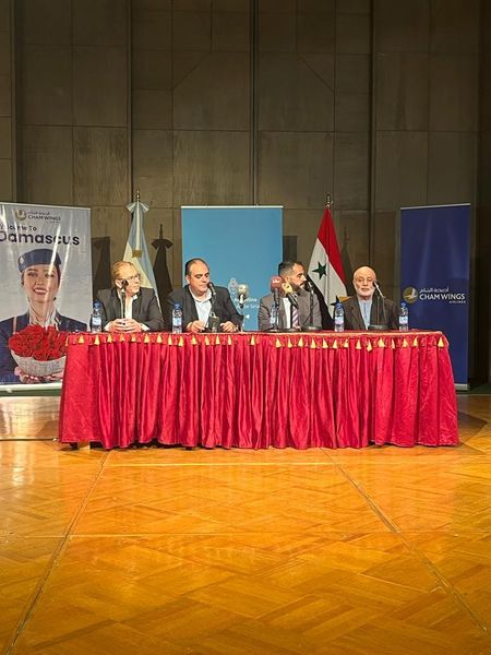 أجنحة الشام للطيران ناقل رسمي لفريق حفل
أعمال المؤلف الأرجنتيني العالمي آستور بياتزولا