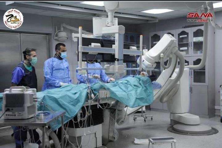 930 قثطرة قلبية و 198عملية قلب مفتوح في مشفى الباسل بدمشق خلال العام الحالي