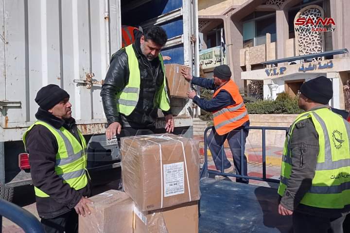 وصول طائرة إلى مطار حلب الدولي