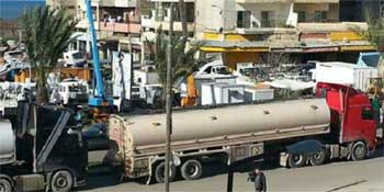 “محروقات” تضبط صهريج محمل بالماء بدلاً من المازوت