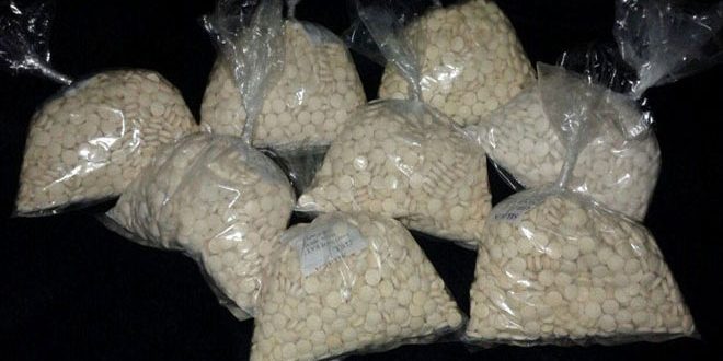 حمص.. مصادرة 5 آلاف حبة كبتاغون و30 كغ حشيش مخدر
