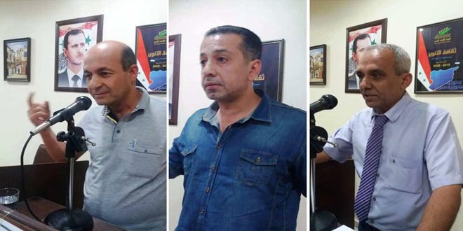 قصائد وطنية ووجدانية في فعالية تشرين بوارق النصر
