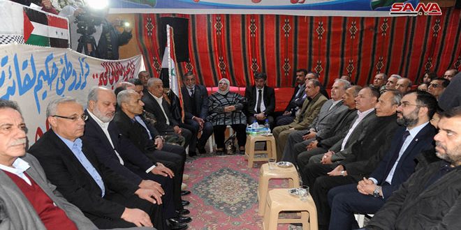 إحياء للذكرى الـ 48 للحركة التصحيحية.. مهرجان جماهيري في مخيم اليرموك
