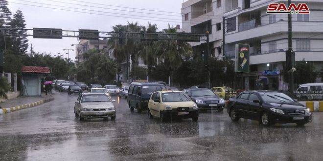 هطولات مطرية في معظم المحافظات أغزرها 64 مم في إدلب
