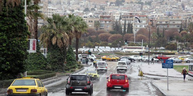 هطولات مطرية في معظم المحافظات أغزرها 55مم بحماة