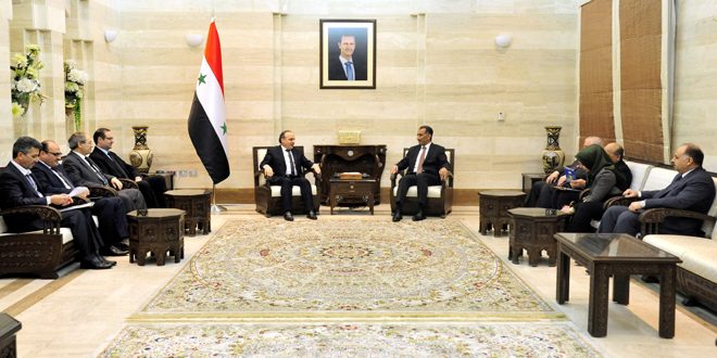 المهندس خميس: الحرب على الإرهاب تتطلب أعلى درجات التنسيق بين سورية والعراق