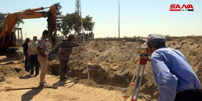مياه دير الزور تنفذ 3 مشاريع في ريف المحافظة الشمالي