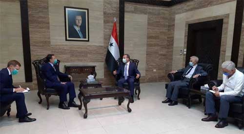 وزير الصحة يبحث والممثل الخاص لرئيس روسيا الاتحادية في سورية مجالات توفير المستلزمات الطبية الخاصة بالاستجابة لجائحة كورونا
