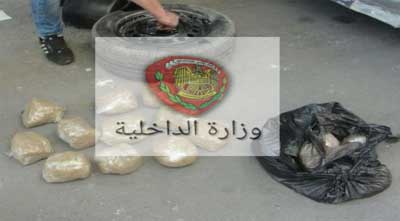 ضبط / 11 / كيلوغراماً من مادة الحشيش المخدر في دمشق