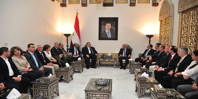 صباغ لـ وفد أوروبي: الأولوية للقضاء على ما تبقى من بؤر إرهابية وإرساء المصالحات