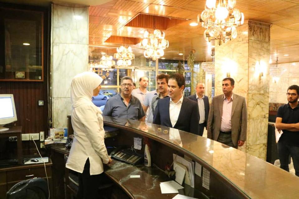 جولات مستمرة لوزير السياحة والمدراء المعنيين على منشآت المبيت السياحي في محافظة دمشق 