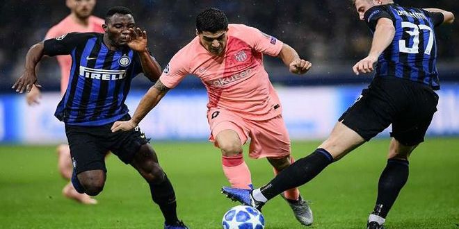 برشلونة يتأهل لدور الـ16 بدوري أبطال أوروبا رغم تعادله مع انترناسيونالي
