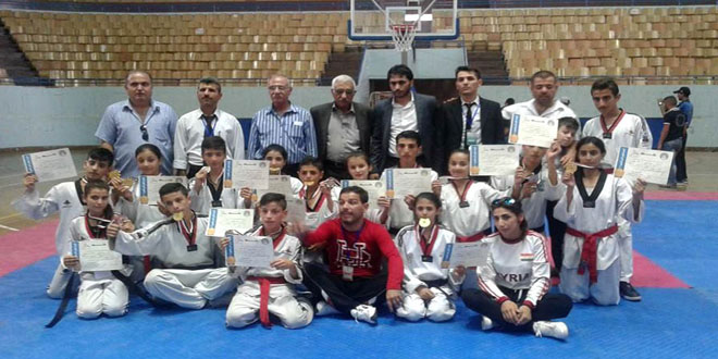 لأول مرة فحوص الحزام الأسود للتايكواندو في محافظة حمص