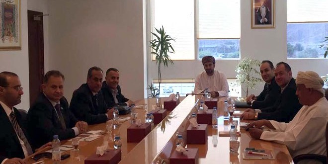 بحث مجالات التعاون الاقتصادي والصناعي بين سورية وسلطنة عمان
